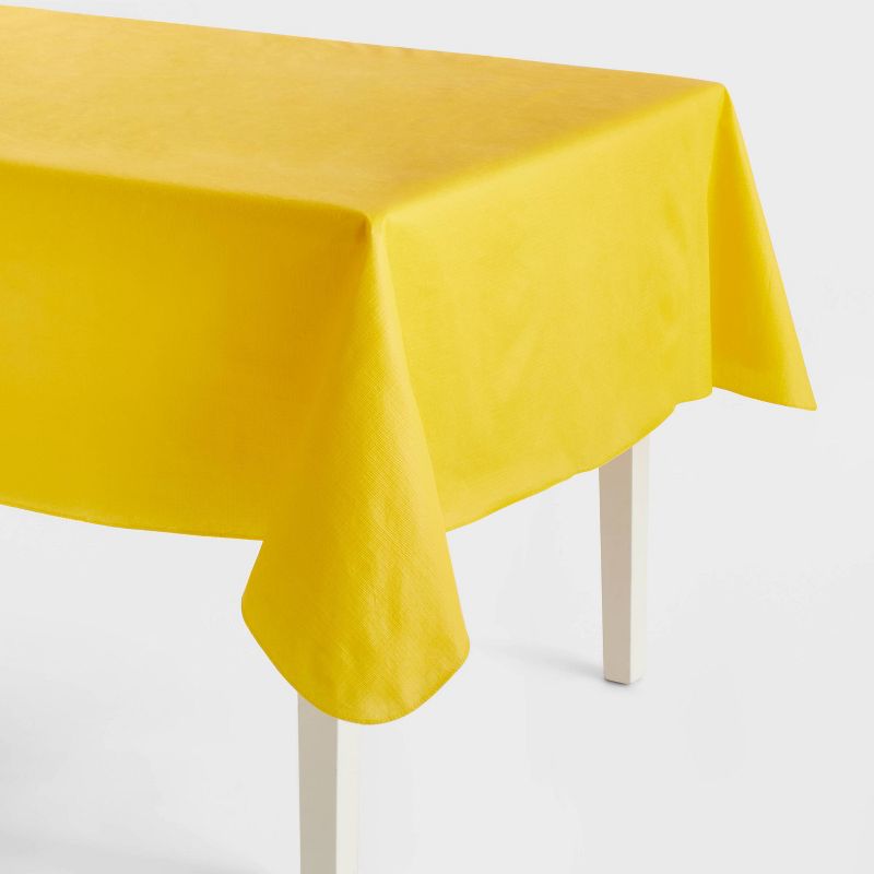 PEVA Table Cover Yellow Cross Hatch - Sun Squad&#8482;, 1 of 5