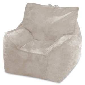 25" Newport Faux Fur Bean Bag Chair - Posh Creations - 1 of 3