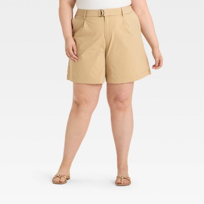 Women's High-Rise Bermuda Chino Shorts - A New Day™