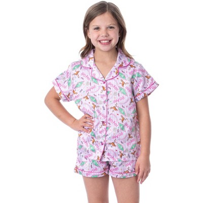 Harry Potter Girls' Honeydukes Wizarding World Sleep Pajama Set Shorts Pink