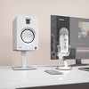 Kanto SP6HD 6" Universal Desktop Speaker Stands with Rotating Top Plates and Cable Management - Pair (White) - 2 of 4