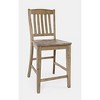 Jofran, Modern Rustic Solid Wood Slatback Counter Height Stool (Set of 2) - 3 of 4