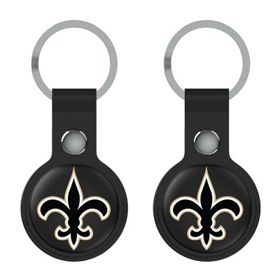 Keyscaper NFL NFC Teams Insignia Black Airtag Holder 2-Pack