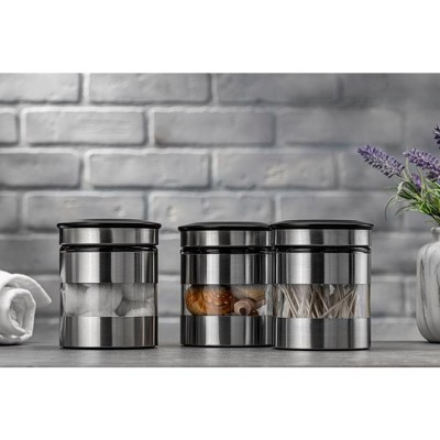 Le'raze Airtight Food Storage Container for Kitchen Counter with Window, Set of 3 — фото 2