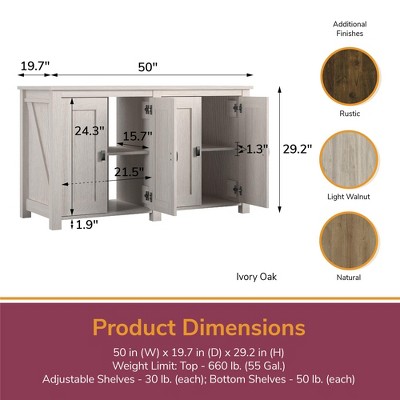 Farmington Heritage Pine 55 Gallon Aquarium Stand with Storage