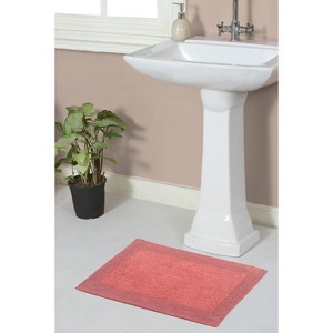 Home Weavers Luxury Collection 100% Cotton Tufted Bathroom Rug, Non-Slip Latex Bath Rug - 1 of 4