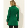 INSPIRE CHIC Women's Peter Pan Collar Single Breasted Winter Long Overcoat - 4 of 4