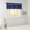 Kumasinova 26"x50" Faux Silk Beaded Valance,Lightweight Small Short Valance with Twisted Tab Top,Lined for Privacy,Bedroom,Machine Washable - 2 of 4