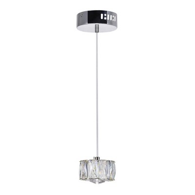CWI Lighting Milan LED Mini Pendant With Chrome Finish