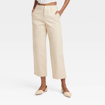 Women's High-Rise Pleat Front Straight Chino Pants - A New Day Olive 16 -  Gobierno en redes