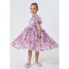 2Bunnies 3D Floral Embroidered Ruffled Tulle Girl Dress - 4 of 4