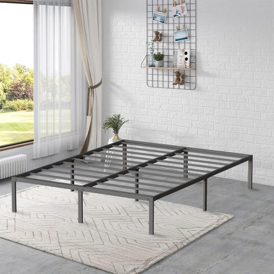 SKONYON 14" Full Size Bed Frame Metal Platform Bed Frame