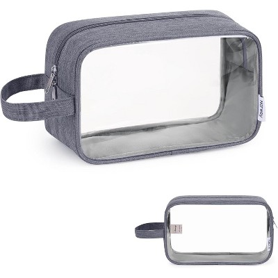 Narwey Clear Travel Toiletry Bags for Traveling Toiletries Men Women, Clear Makeup Bag
