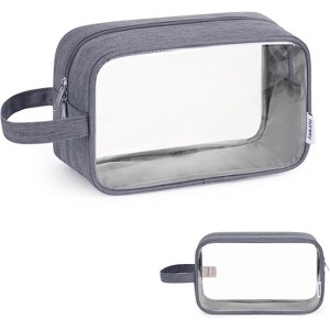 Narwey Clear Travel Toiletry Bags for Traveling Toiletries Men Women, Clear Makeup Bag - 1 of 4