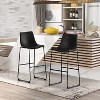 Dreama Retro Side Chair Dining Chair with Metal Legs for Kitchen, Living, Dining Room, Set of 2,The Pop Home - 4 of 4