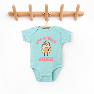 The Juniper Shop One Groovy Chick Baby Bodysuit