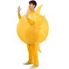 HalloweenCostumes.com One Size Fits Most Adult Sun Costume Sunshine Inflatable Costume Standard, Yellow - 3 of 4