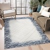 Modern Abstract Washable Rug - Stain Resistant, Non-Slip Low Pile Carpet for Living Room, Bedroom, Dining Room - 2 of 4
