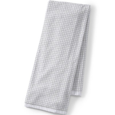 Lands' End Turkish Quick-Dry Cotton Textured Gingham Towel