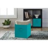 Racxily 6 Pack Collapsible Cube Fabric Storage Bins with handle, 10.5" x 10.5" Storage Containers for Organizing Storage Box - 4 of 4