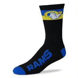 NFL Los Angeles Rams La Raya Adaptive Crew Socks - L