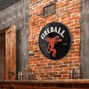 15" x 15" Fireball Red Hot Dome Metal Sign Black/Red - American Art Decor - 3 of 4