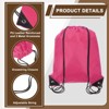 Unique Bargains Fitness Sports Travel Lightweight Drawstring Backpacks 2 Pcs - 3 of 4