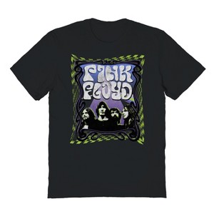 Pink Floyd Men's Checked Topic Short Sleeve Graphic Cotton T-Shirt - 1 of 1