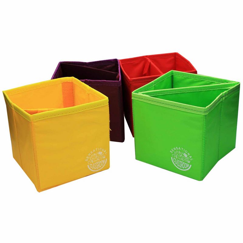 Sensational Classroom™ Essential Collapsible Storage Boxes, Set of 4, 2 Sets, 2 of 6