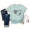 Simply Sage Market Gigi Heart Outline Short Sleeve Tee - 3 of 4