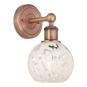 White Mouchette - 1 Light Wall Sconce In Modern Style-10.25 Inches Tall and 6 Inches Wide - 1 of 1