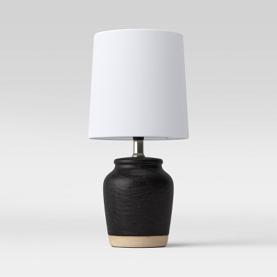 Textural Ceramic Mini Lamp Black - Threshold™