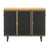 Sideboard Buffet Cabinet Modern Storage Cabinet With Hollow Out Doors Accent Cabinet For Dinning Room Living Room Bedroom Hallway - 2 of 4