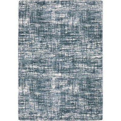 Oriental Weavers Galileo GAL08 Dark Teal / Ivory Indoor Area Rug - 5'3" x 7'6"