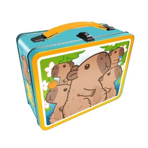NMR Distribution Capybara Fun Box Embossed Collectible Storage Tin - 1 of 4