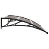 vidaXL Door Canopy Black 47.2"x39.4" PC - 4 of 4