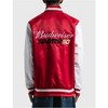 STARTER Mens Budweiser Varsity Jacket, Red, Large - 2 of 2