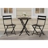 3-Piece Outdoor Bistro Set - Small Iron Patio Table & 2 Chairs, Cafe Dining Set for Balcony, Garden, Apartment, All-Weather Bistro Furniture - 2 of 4