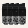 Unique Bargains Non-Slip Dog Socks with Reflective Adjustable Tapes Black Gray 4 Pcs - 4 of 4
