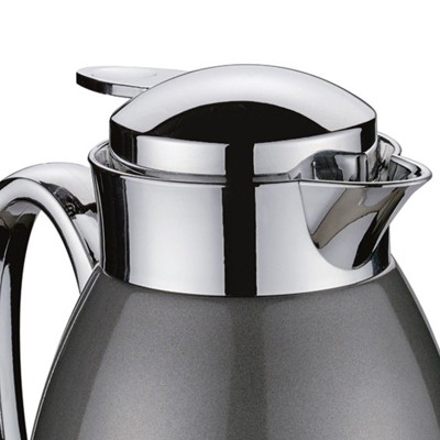 Gray Stainless Steel Insulated Carafe with Glass Liner