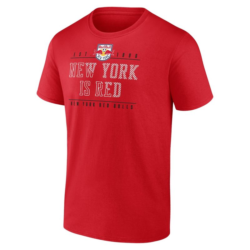 MLS New York Red Bulls Men&#39;s Short Sleeve Pitch Core T-Shirt, 2 of 4