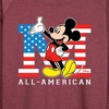 Women's - Disney - Americana Lightweight French Terry Wide Neck Long Sleeve Shirt - 2 of 4