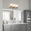C Cattleya Satin Nickel Integrated LED Vanity Light Light with Frosted Glass Shade - 4 of 4