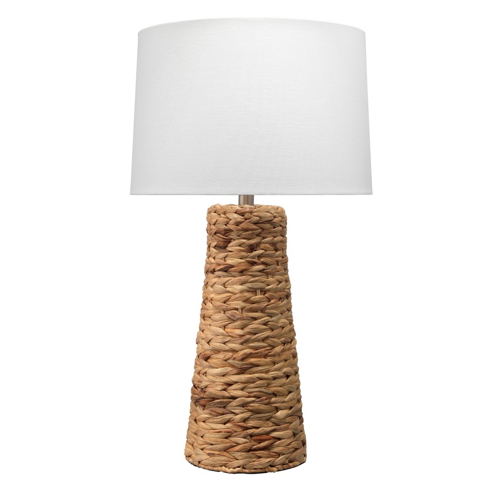 Photos - Floodlight / Street Light Seabright Seagrass Table Lamp Brown - Splendor Home