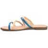 Journee Collection Womens Brinna Tru Comfort Foam Low Stacked Heel Slide Sandals Blue 8 - 2 of 4