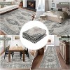Living room washable area carpet, soft retro bedroom carpet, classic retro foldable low fluff indoor carpet - 4 of 4