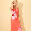Women's Floral Print Mesh Swim Cover Up Dress - Wild Fable™ Peach Pink - 3 of 4