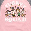 Girls' - Peanuts - Turkey Squad Shirt Tail Raglan Graphic T-shirt - 2 of 4