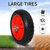 Universal Paddle Boat Cart, Trolley Trailer Kayak Wheels with Strong Aluminum Frame, Adjustable Width Crossbar, & Large Tires - 4 of 4