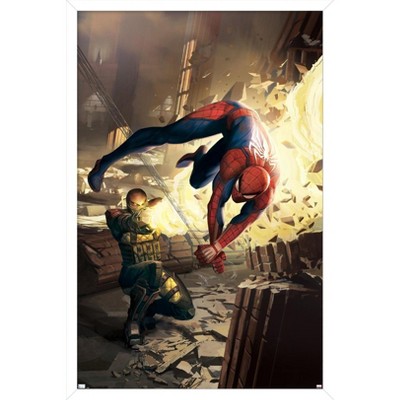 Trends International Marvel Comics - Shocker - Amazing Spider-man #5 Framed  Wall Poster Prints White Framed Version 